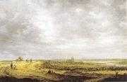 Jan van Goyen Rivierlandschap met gezicht op Arnhem. oil painting on canvas
